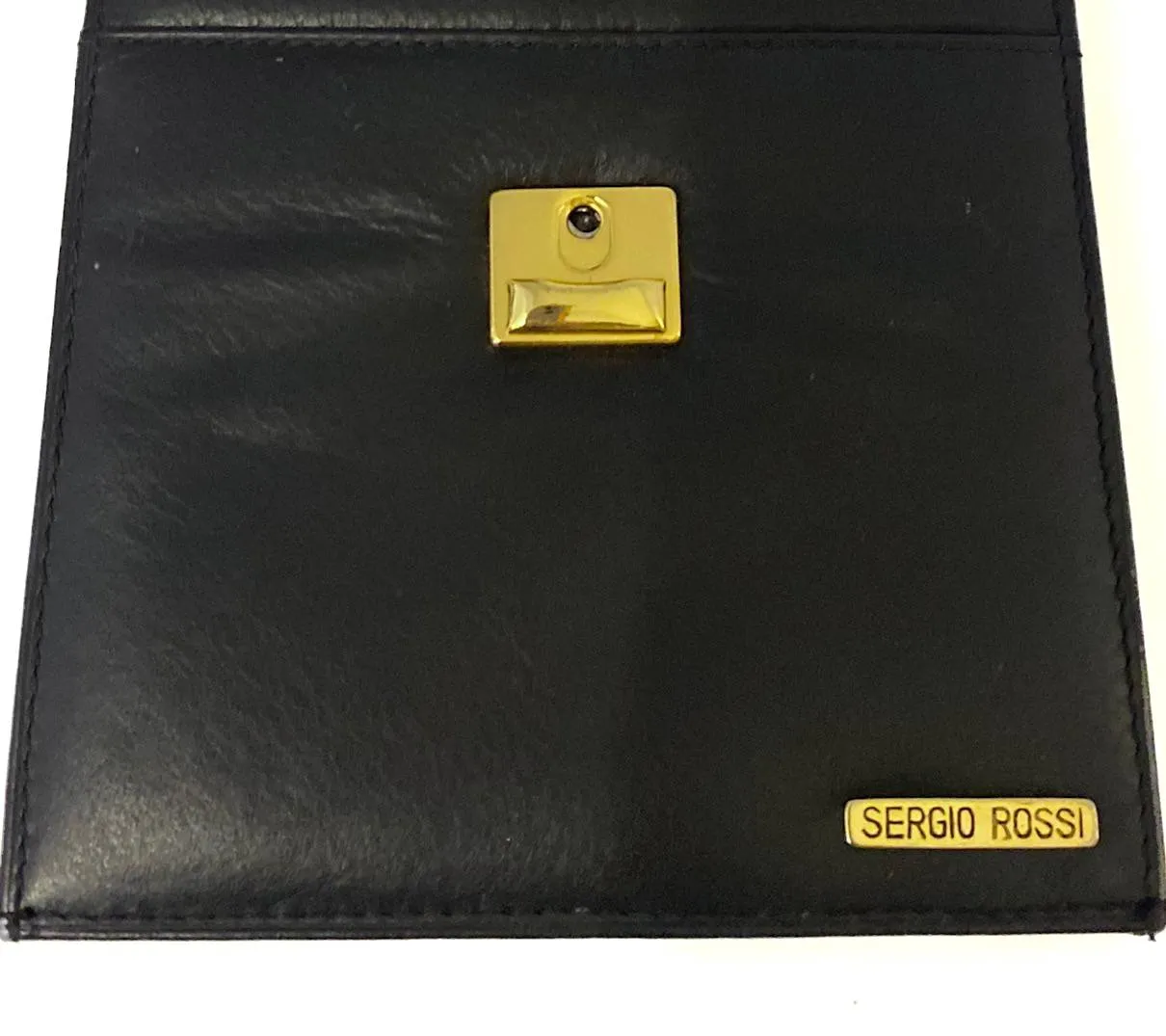 1970s Sergio Rossi Travel Passport Wallet Clutch Organizer