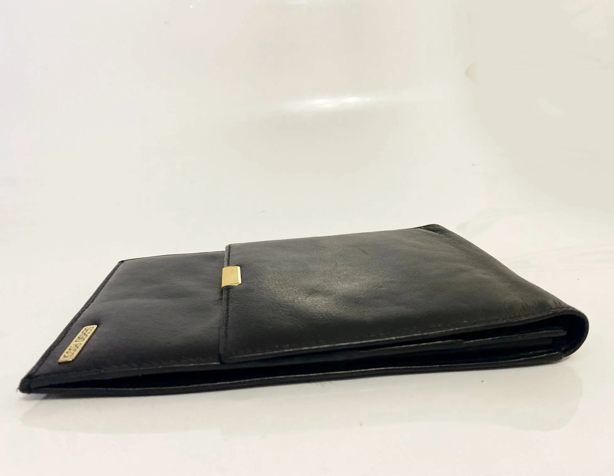 1970s Sergio Rossi Travel Passport Wallet Clutch Organizer