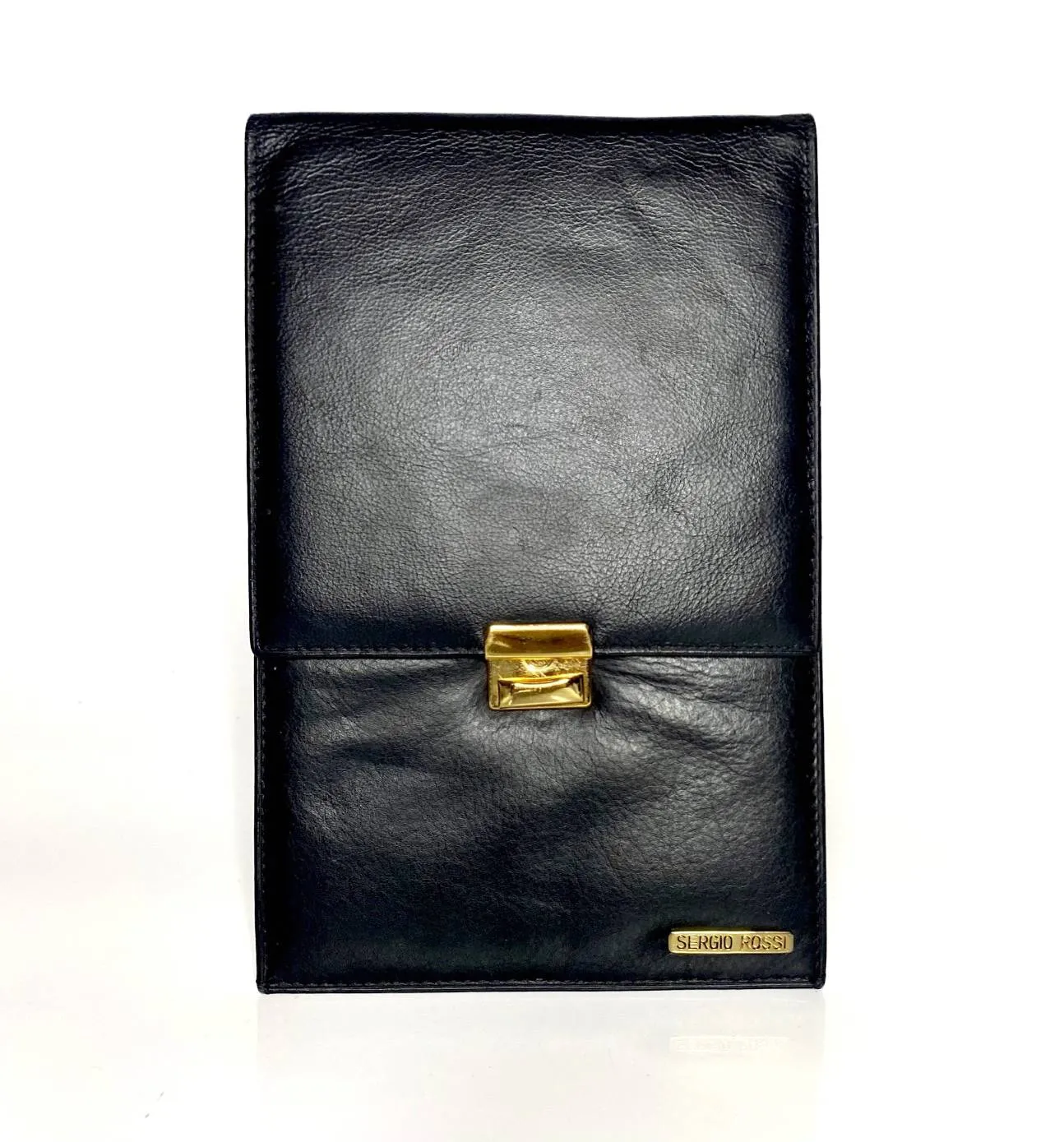 1970s Sergio Rossi Travel Passport Wallet Clutch Organizer