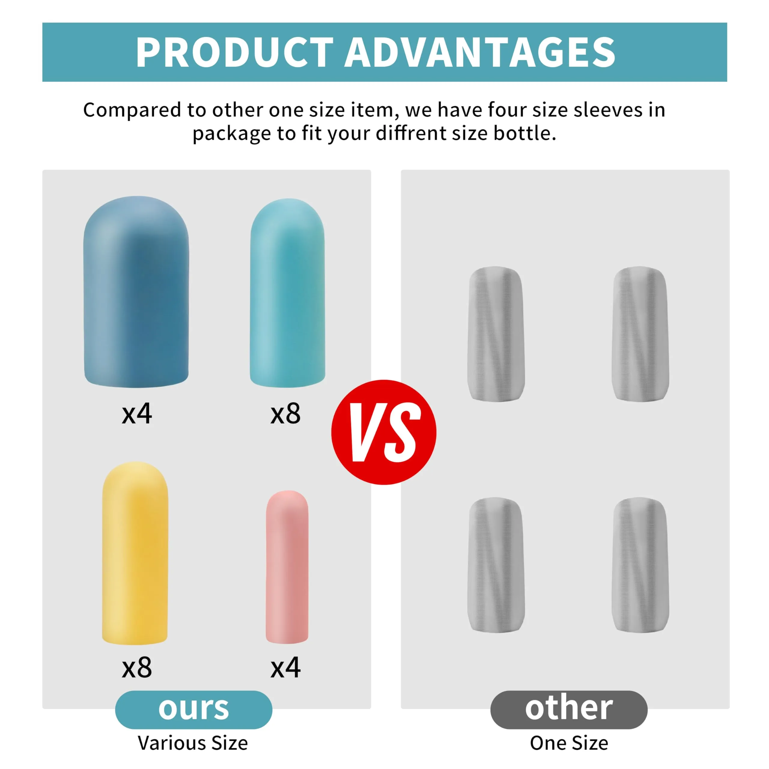 24 Pack Multi Sizes Silicone Bottle Covers, Travel Accessories Must Haves, Cruise Ship Essentials, Travel Size Toiletries,Travel Essentials for Women Men,Travel Gadgets, Elastic Sleeves for leak proof
