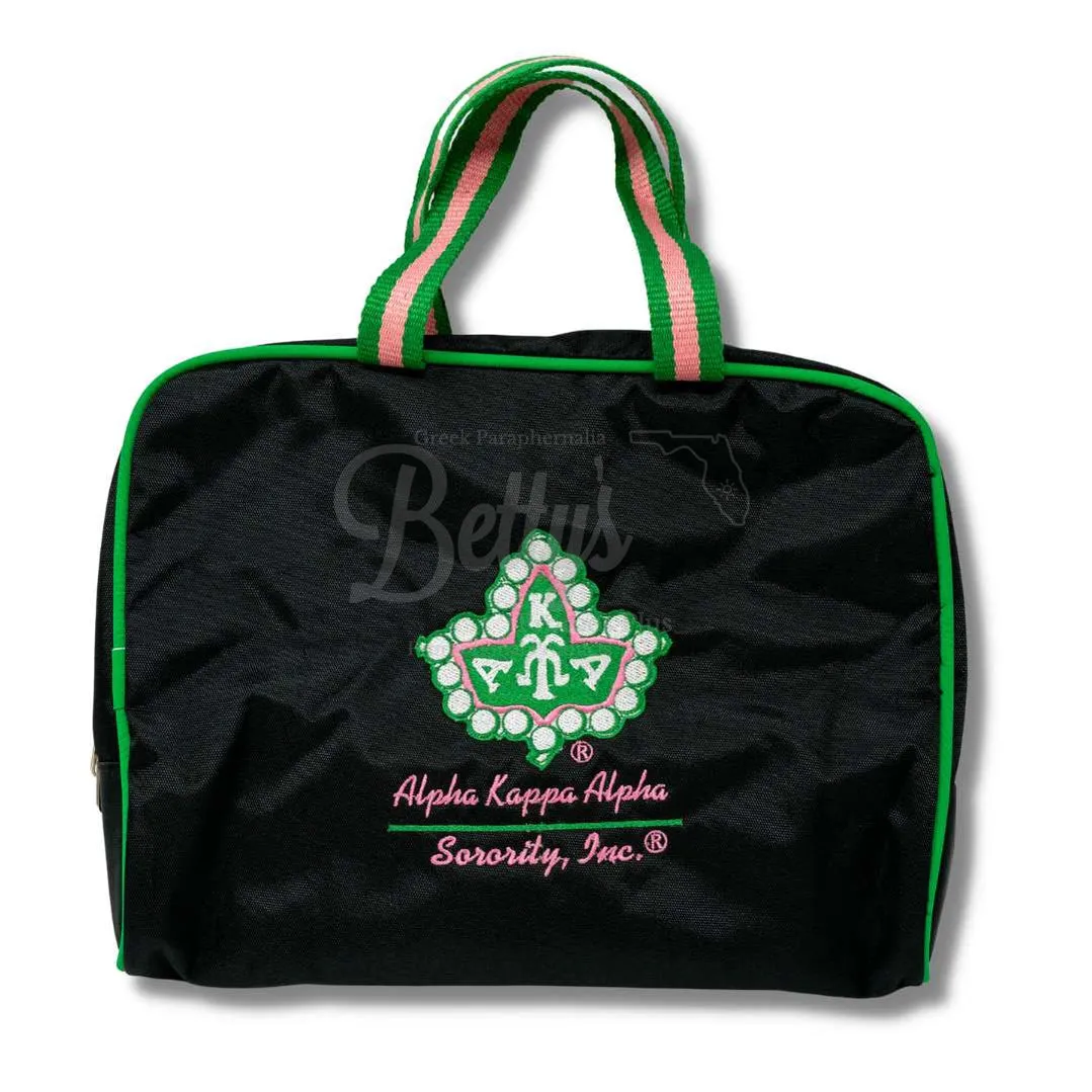 Alpha Kappa Alpha AKA Toiletry Bag Set of 3 Makeup Travel Kit Bathroom and Luggage Organizer