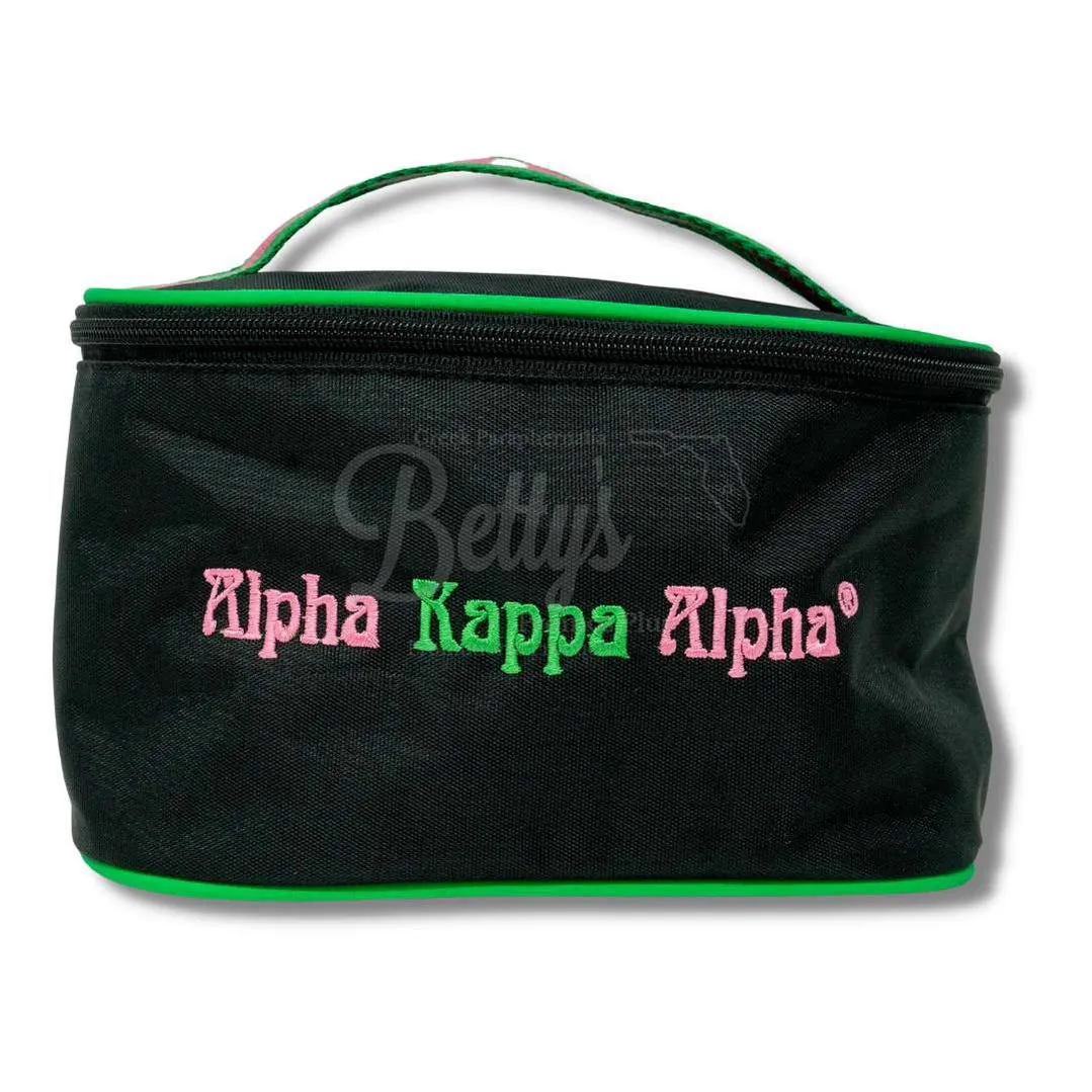Alpha Kappa Alpha AKA Toiletry Bag Set of 3 Makeup Travel Kit Bathroom and Luggage Organizer