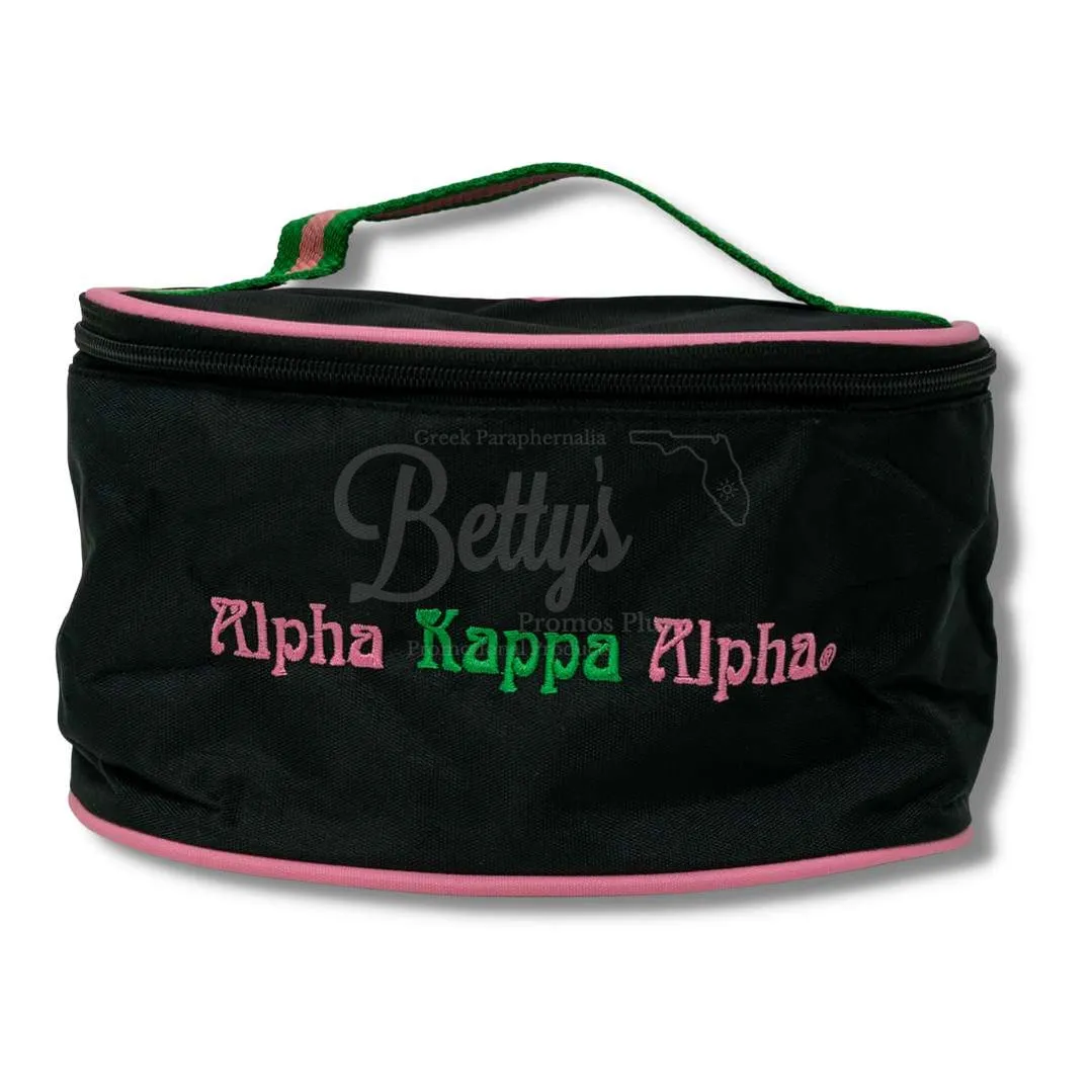 Alpha Kappa Alpha AKA Toiletry Bag Set of 3 Makeup Travel Kit Bathroom and Luggage Organizer
