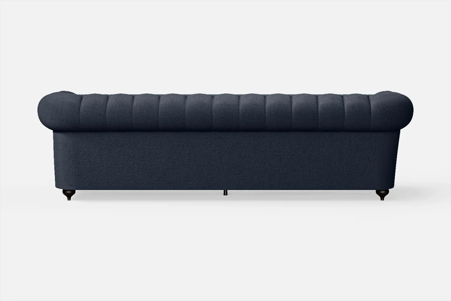Bitonto 4 Seater Sofa Dark Blue Linen Fabric