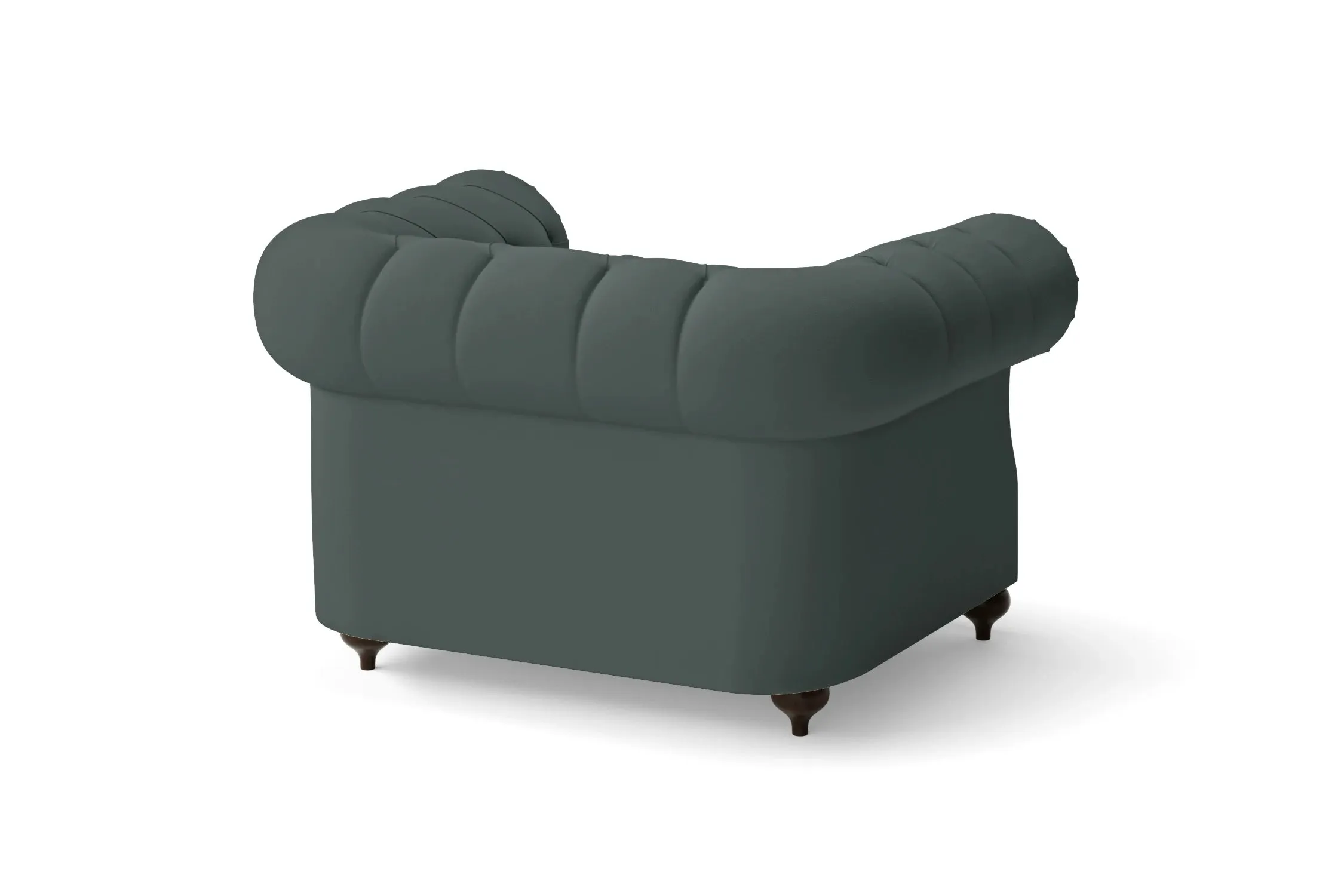 Bitonto Armchair Dusky Turquoise Leather