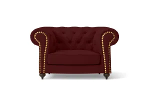 Bitonto Armchair Red Leather