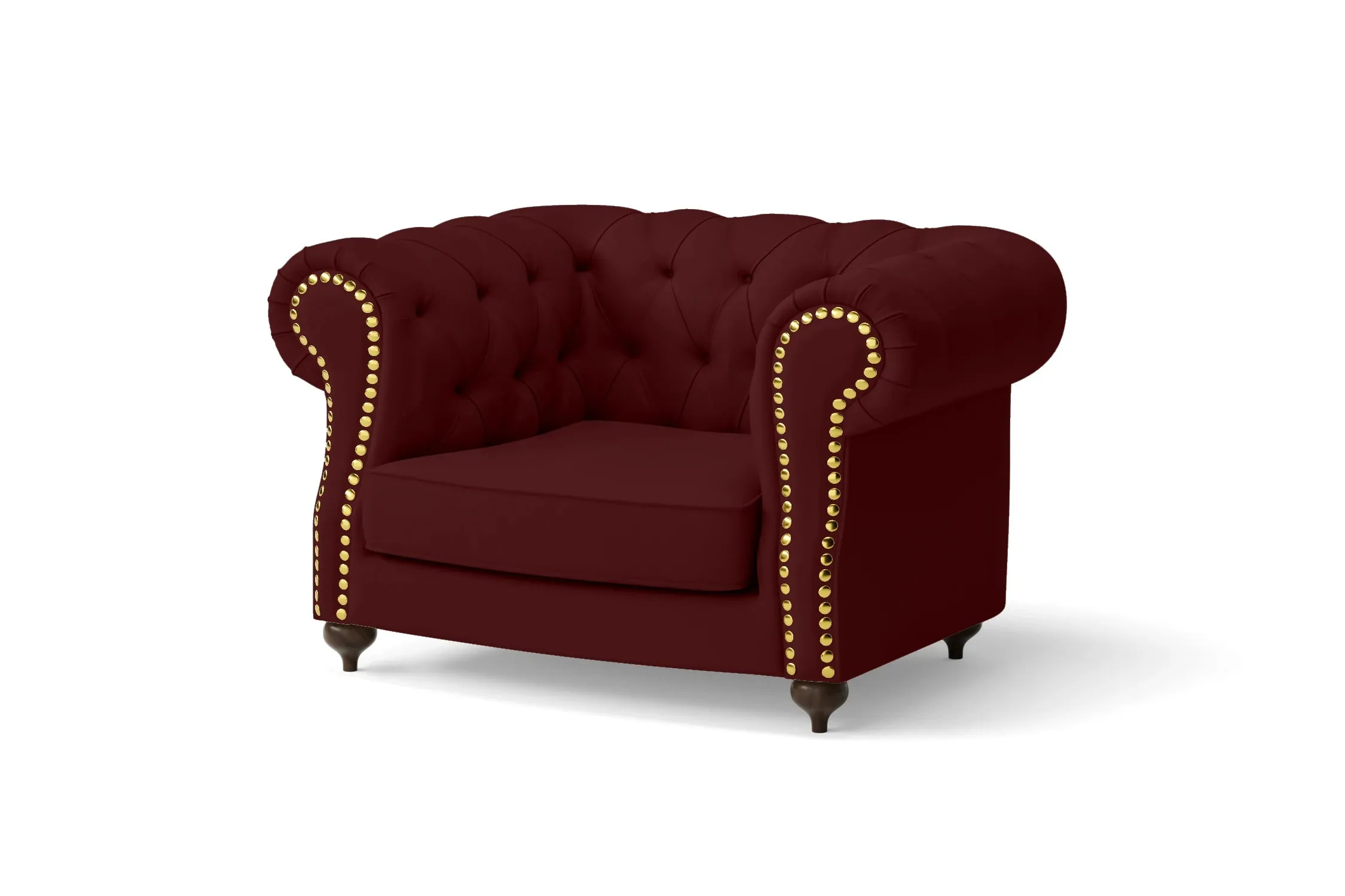 Bitonto Armchair Red Leather