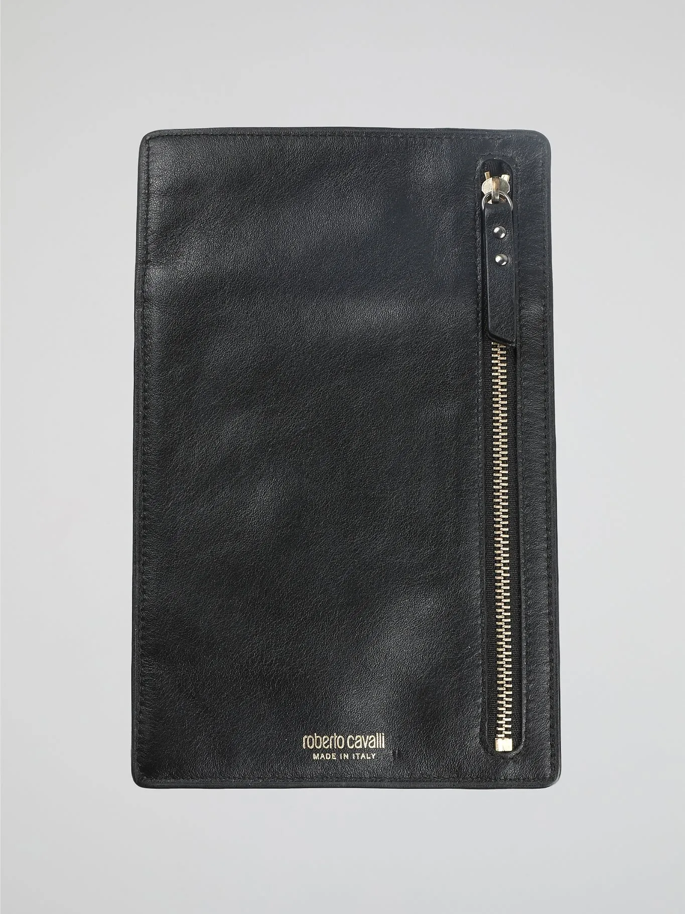 Black Leather Passport Holder