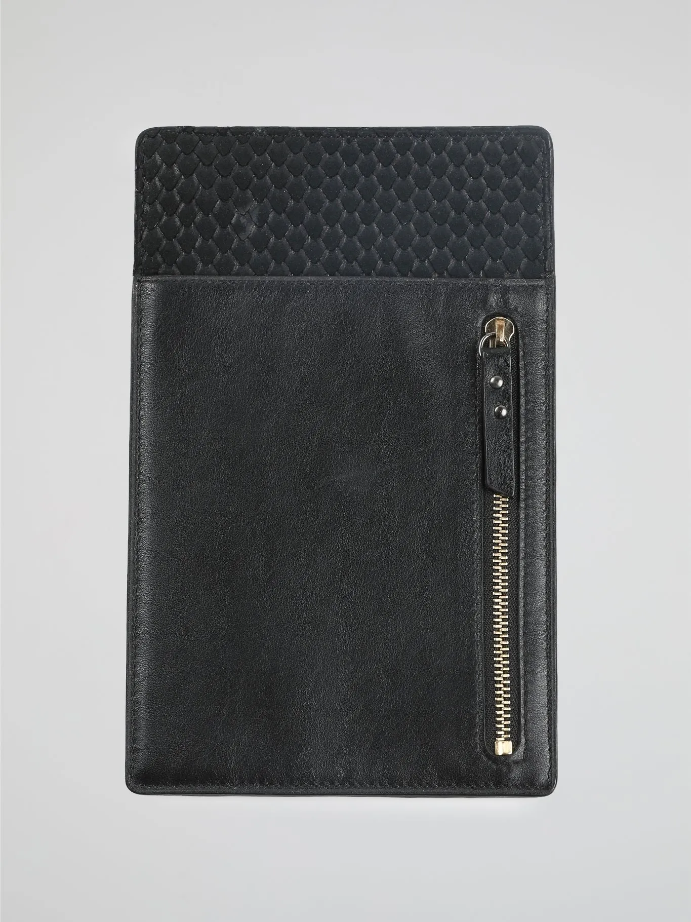 Black Leather Passport Holder