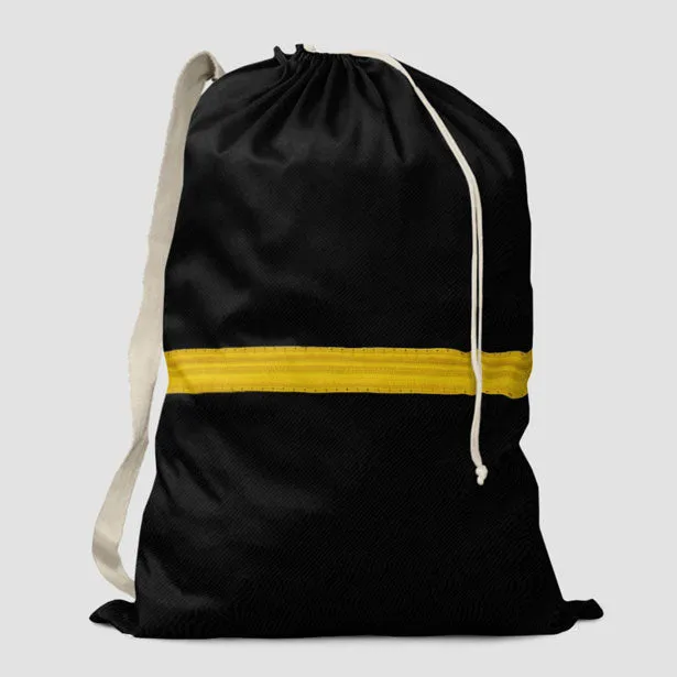 Black Pilot Stripes - Laundry Bag
