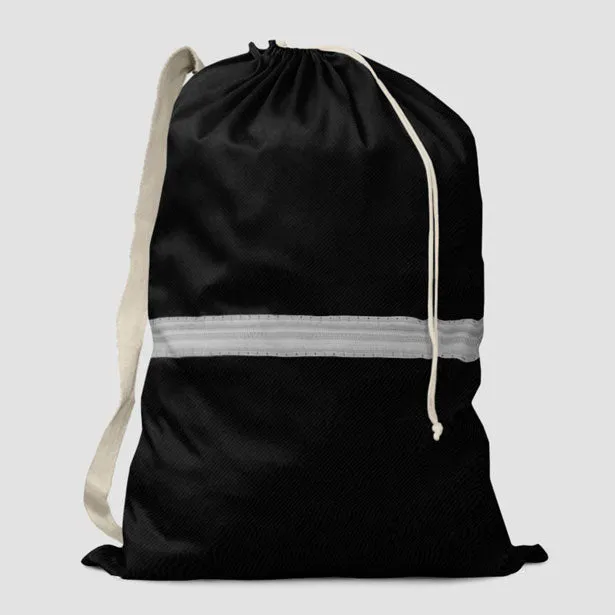 Black Pilot Stripes - Laundry Bag