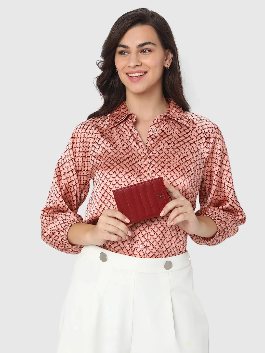 Caprese Avery Passport Case Bordeaux