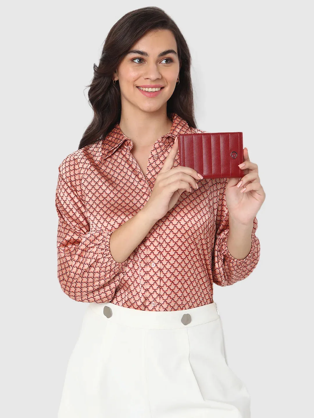 Caprese Avery Passport Case Bordeaux