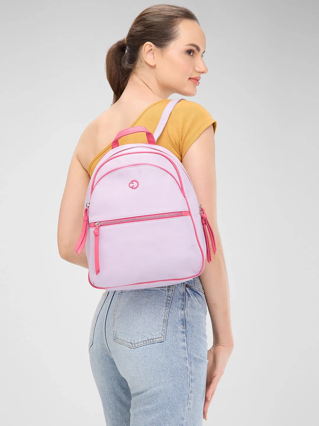 Caprese Mia Fashion Backpack Medium Lilac
