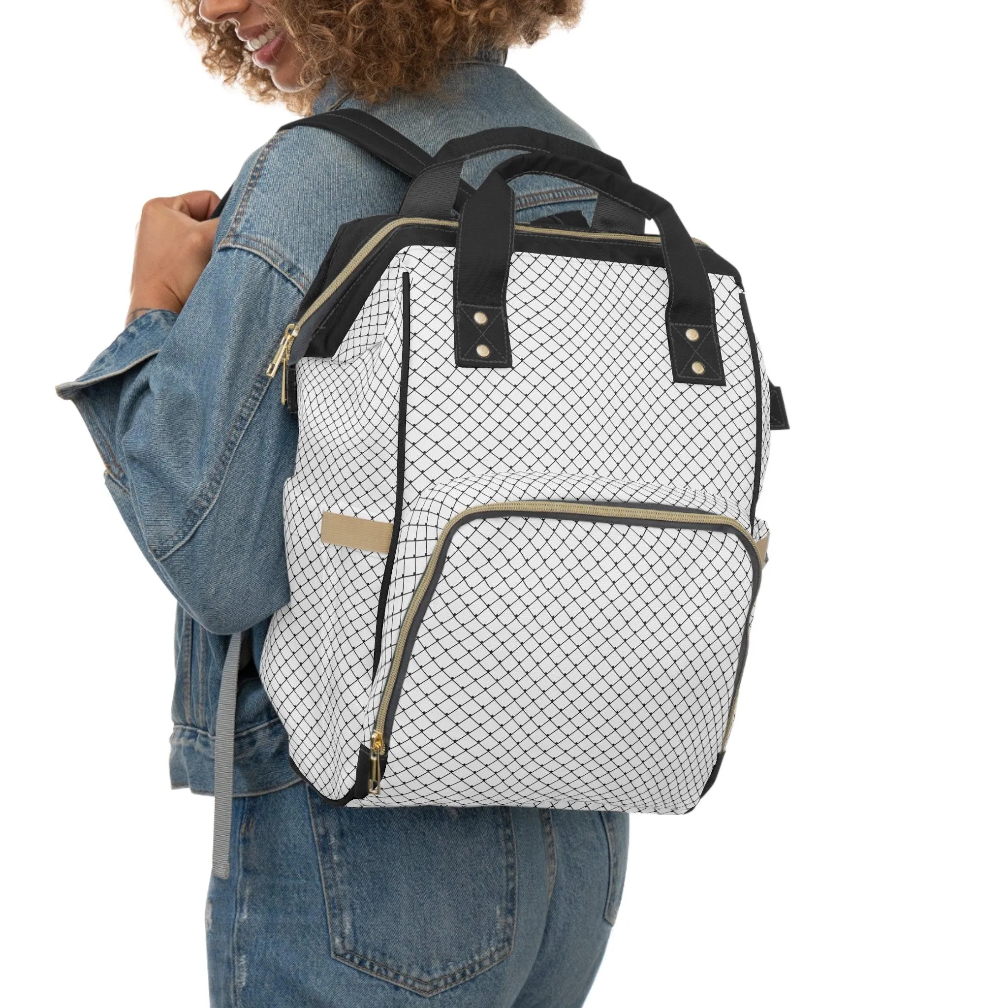 Chic Nylon Diaper Backpack for Stylish Parents - The Perfect Fusion of Elegance and Practicality