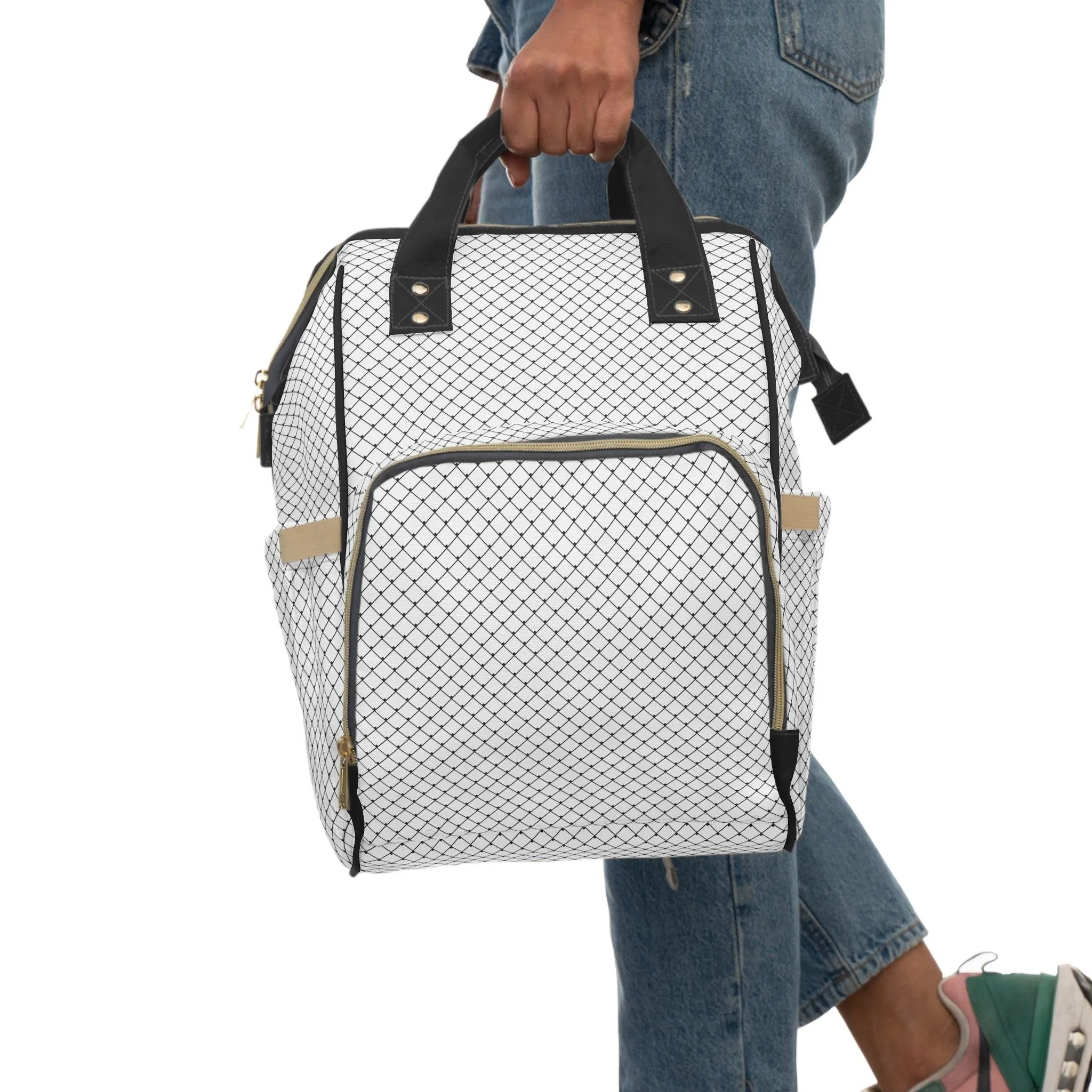 Chic Nylon Diaper Backpack for Stylish Parents - The Perfect Fusion of Elegance and Practicality