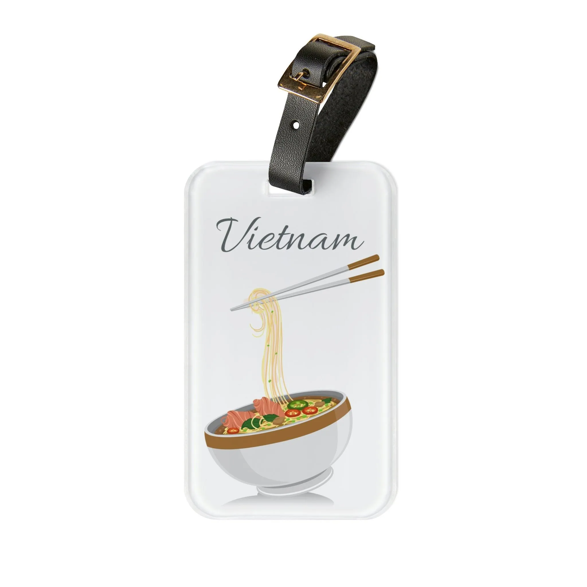 Chic Personalized Acrylic Luggage Tags: Elevate Your Travel Experience