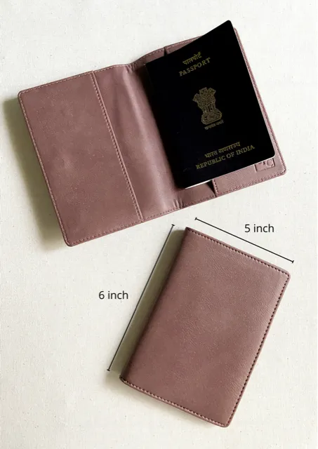 Couple Passport Cover - Grey & Grape