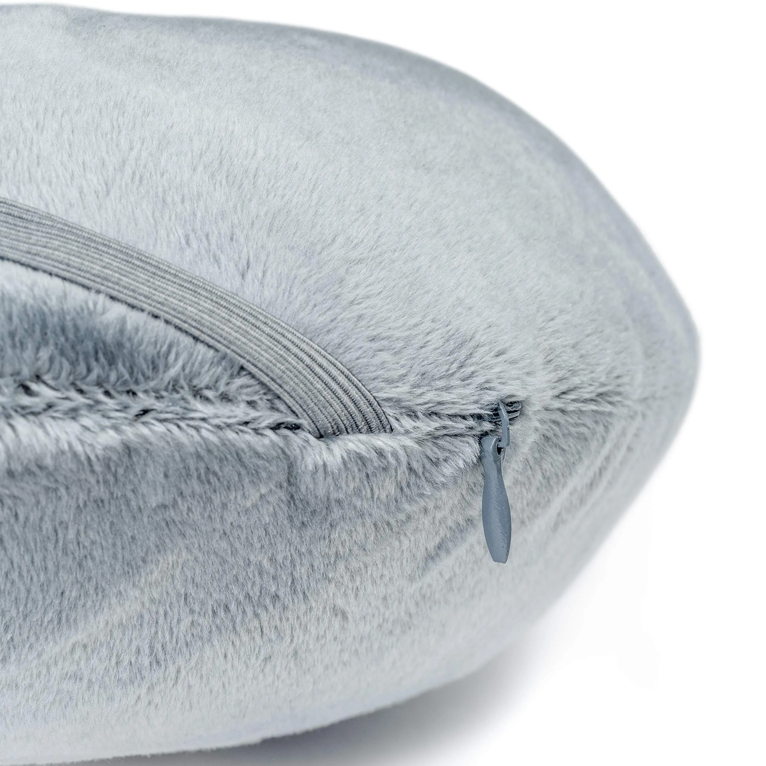 Crafty World Neck Pillow for Traveling, Comfort Pal Memory Foam Travel Pillow with Carry Bag and Washable Cover - Eliminate Neck Pain in Cars, Planes, or When Sleeping at Home