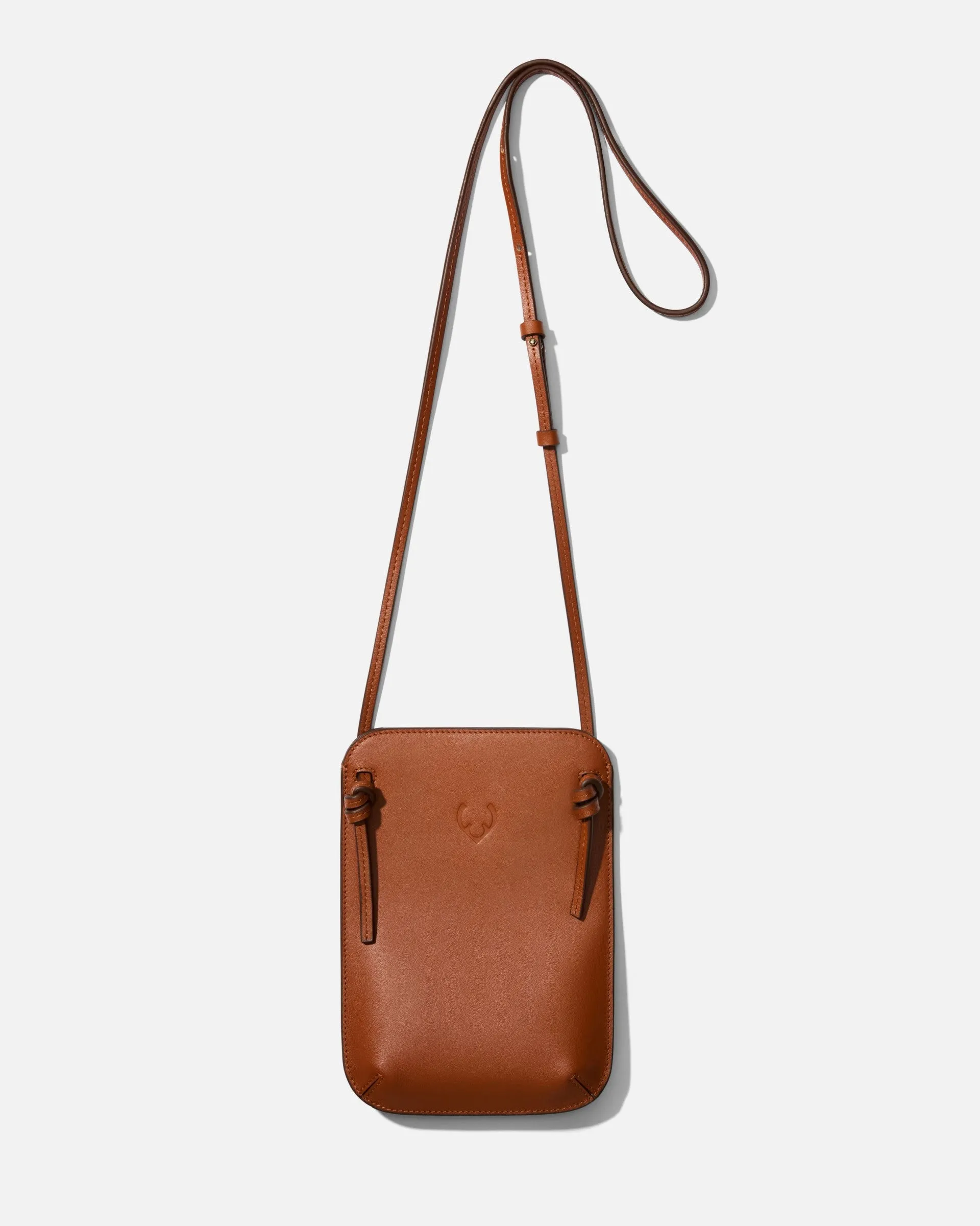 Crossbody Bag in Tan Leather - 1914 Collection