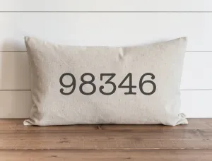 Custom Zip Code Pillow Cover
