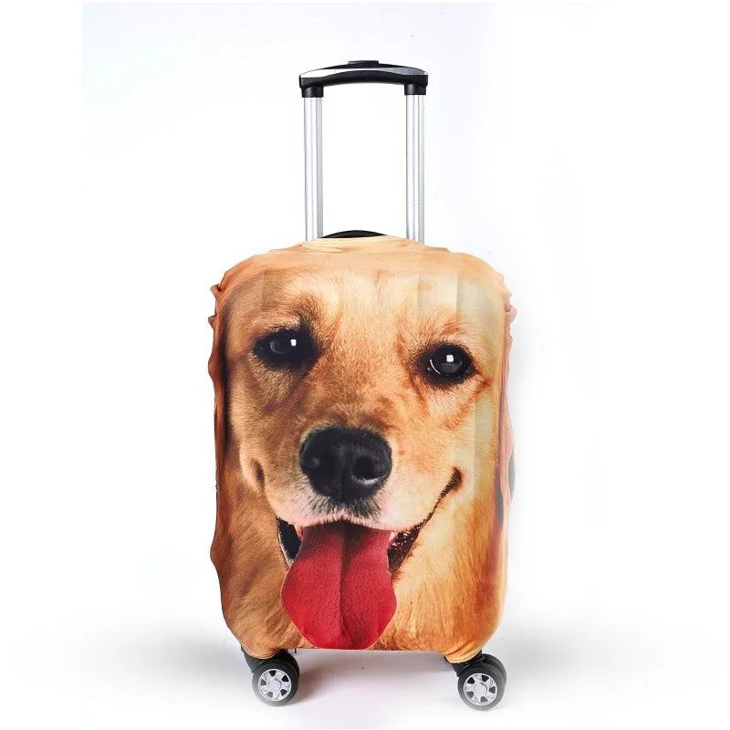 Cute Animal Pattern Travel Luggage Protective Suitcase Cover Luggage Cover Apply To 19~32 Inch Case Excellent Elastic