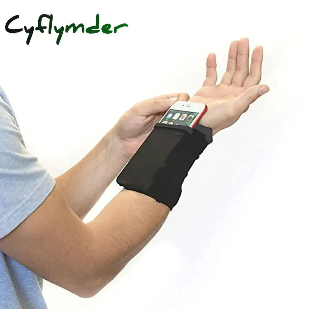 Cyflymder Travel Wrist Wallet Pouch Portable Pocket Key Zipper Sport Wrist Belt Bag Running Multifunctional Storage Bag Case