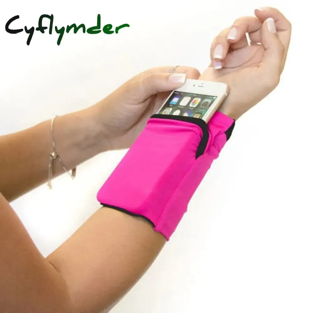 Cyflymder Travel Wrist Wallet Pouch Portable Pocket Key Zipper Sport Wrist Belt Bag Running Multifunctional Storage Bag Case