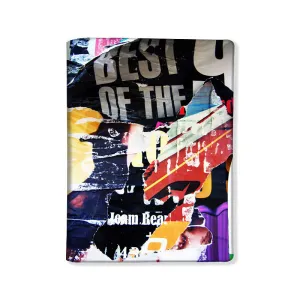 Designer Passport Cover -  Grunge Black
