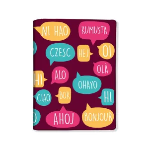 Designer Passport Cover - Hello