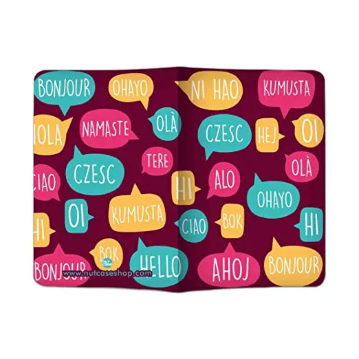 Designer Passport Cover - Hello