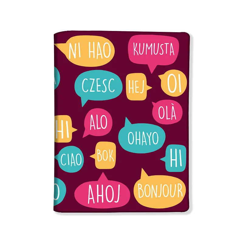 Designer Passport Cover - Hello