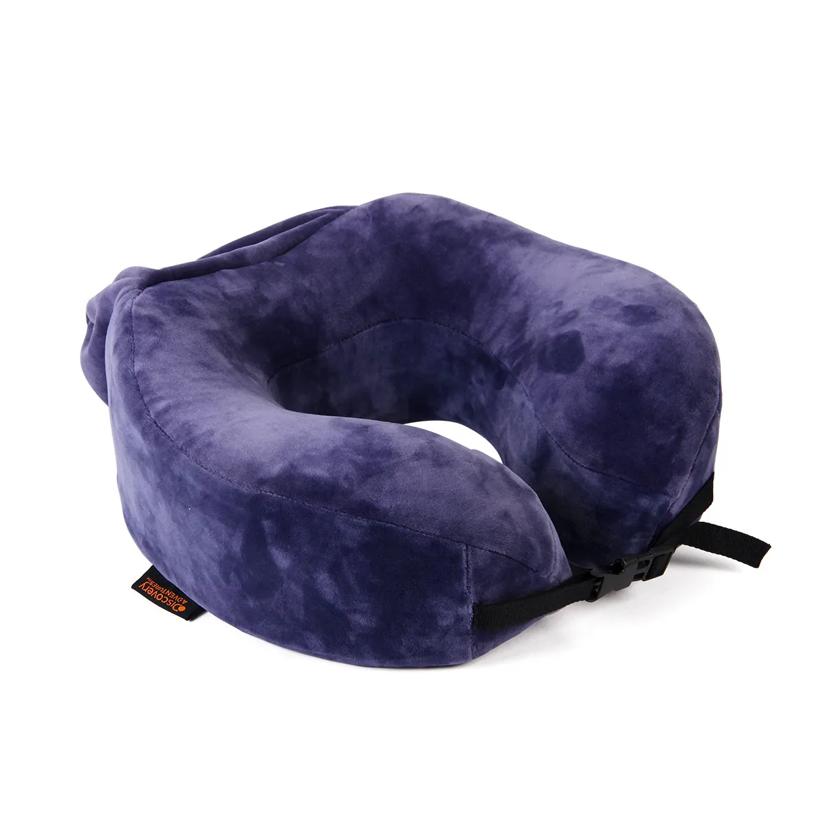 DISCOVERY ADVENTURES TRAVEL PILLOW 100% PURE MEMORY FOAM NECK PILLOW, COMFORTABLE & BREATHABLE COVER, MACHINE WASHABLE