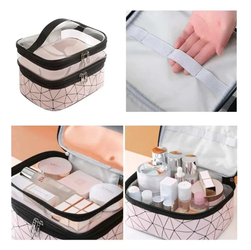 Double-layer Cosmetic Bag