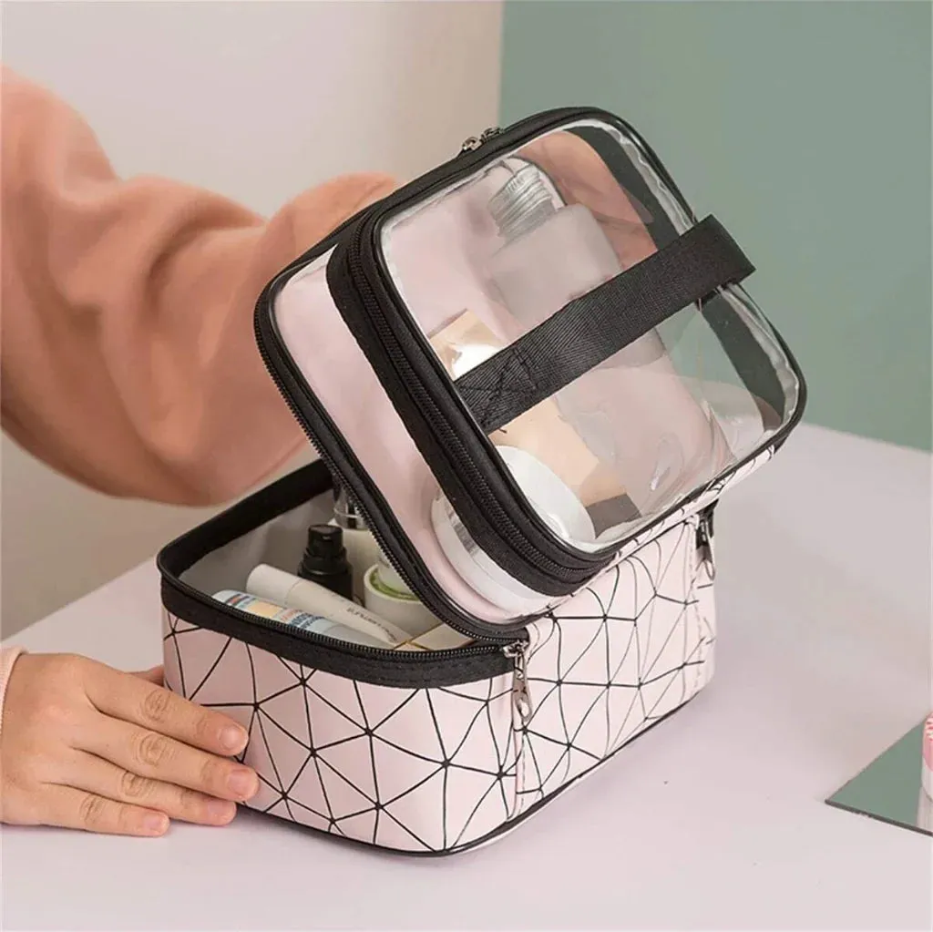 Double-layer Cosmetic Bag
