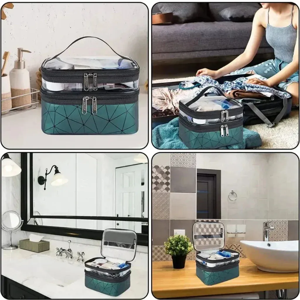 Double-layer Cosmetic Bag
