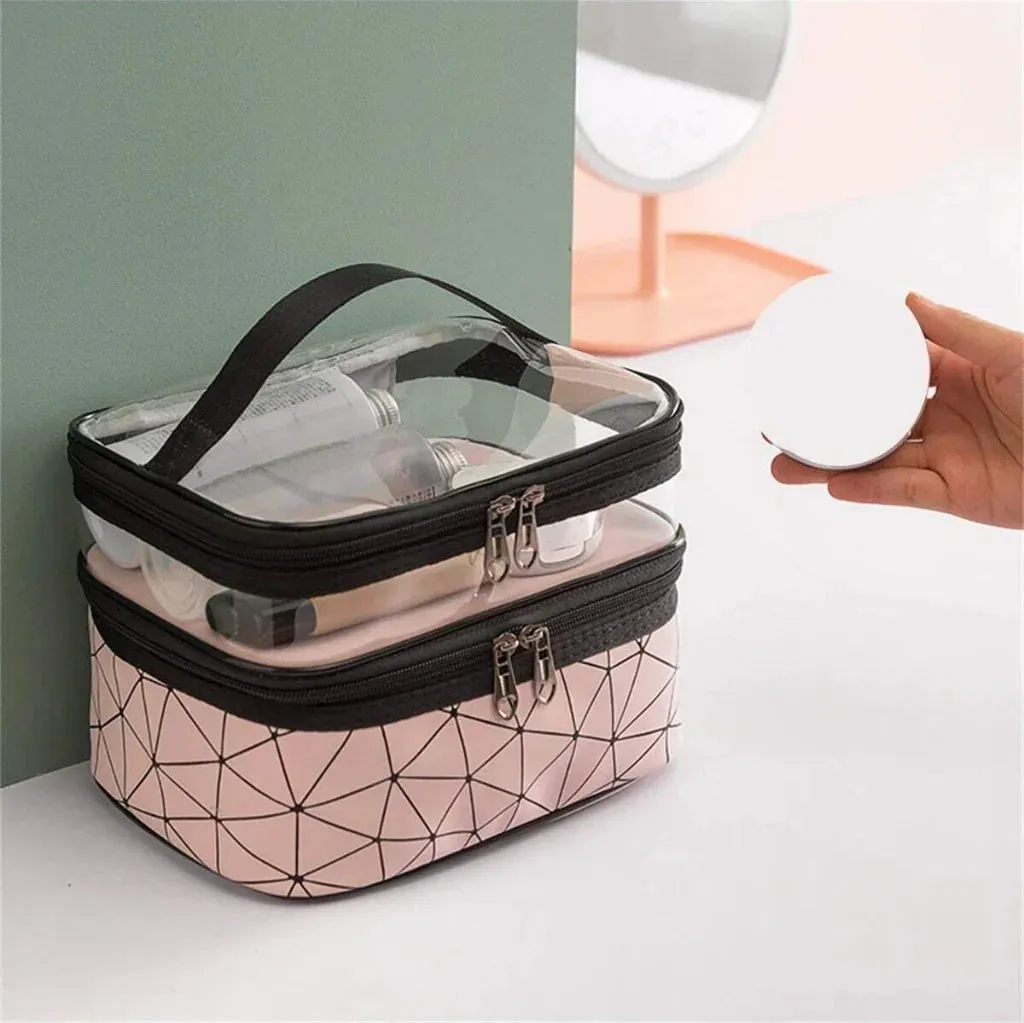 Double-layer Cosmetic Bag