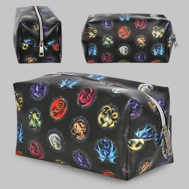Dragons of the Sabbats Cosmetic Makeup Toiletry Bag by Anne Stokes