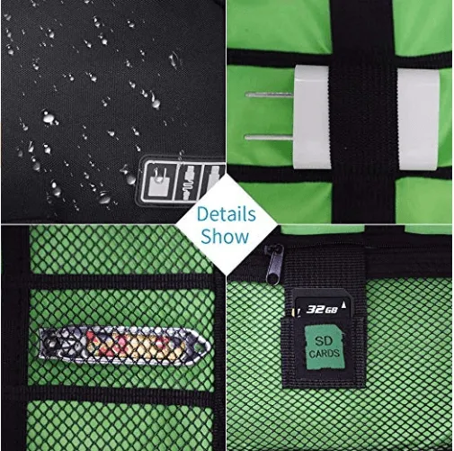 Electronics Travel Organizer Accessories Bag Cable Cords Storage Case