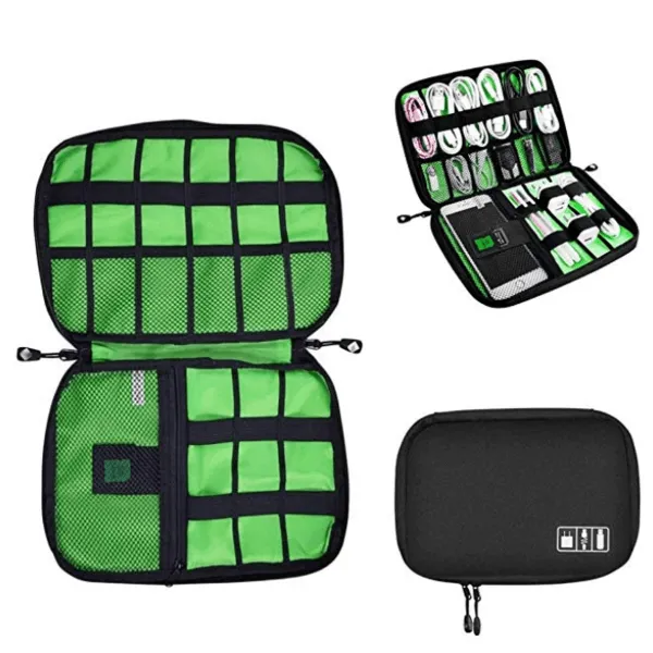 Electronics Travel Organizer Accessories Bag Cable Cords Storage Case