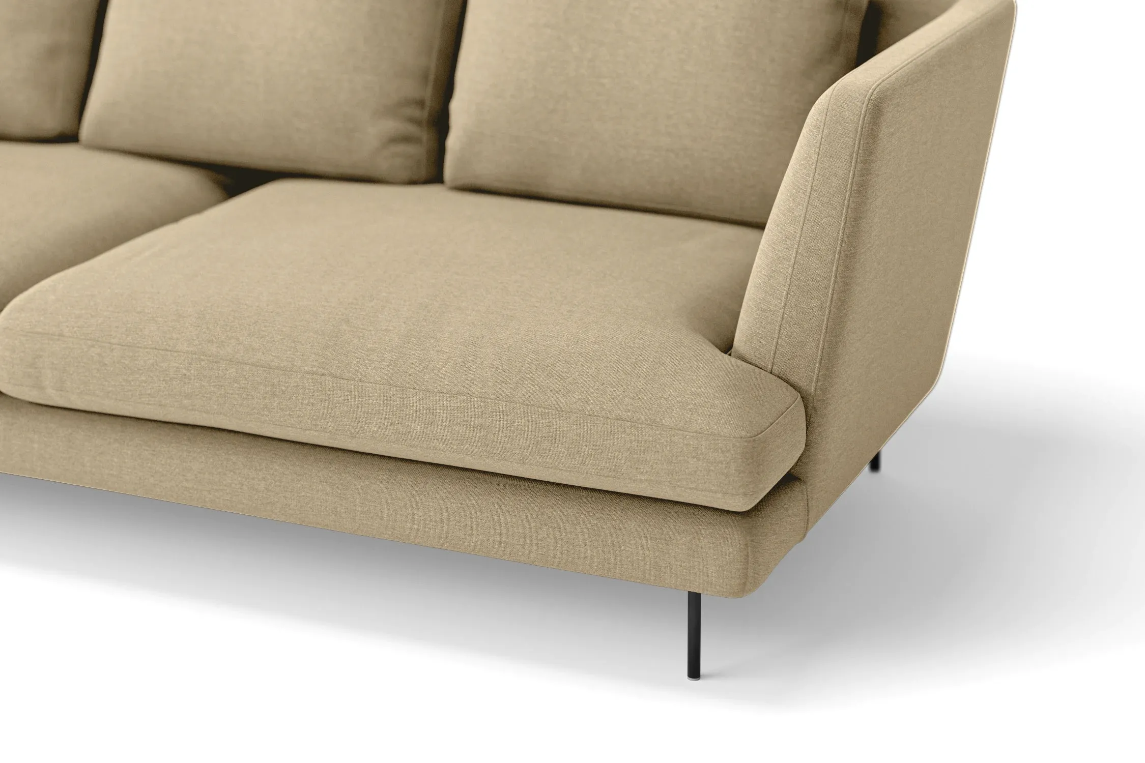 Faenza 2 Seater Sofa Beige Linen Fabric