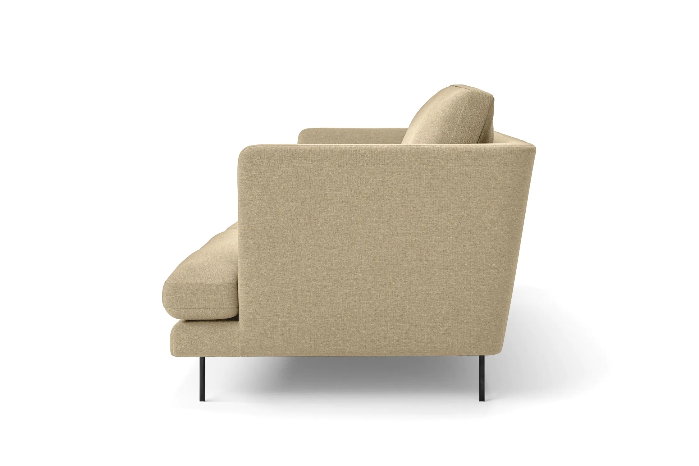 Faenza 2 Seater Sofa Beige Linen Fabric