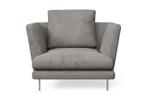 Faenza Armchair Grey Velvet