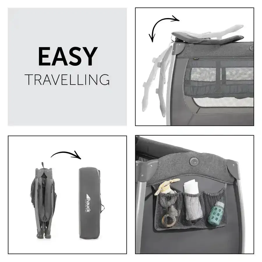 Hauck Travel Cots Play N Relax Center (Charcoal)