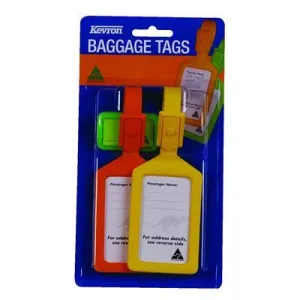 Kevron Baggage Tags 2 X Id4 And 1 X Id5 Assorted Pack 2
