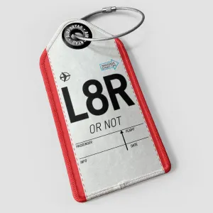 L8R Funny Abbreviation - Luggage Tag