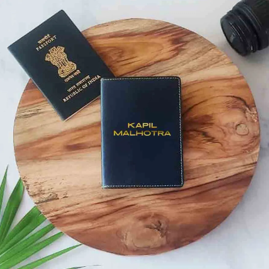 Leather Customised Passport Case Holder - Add name