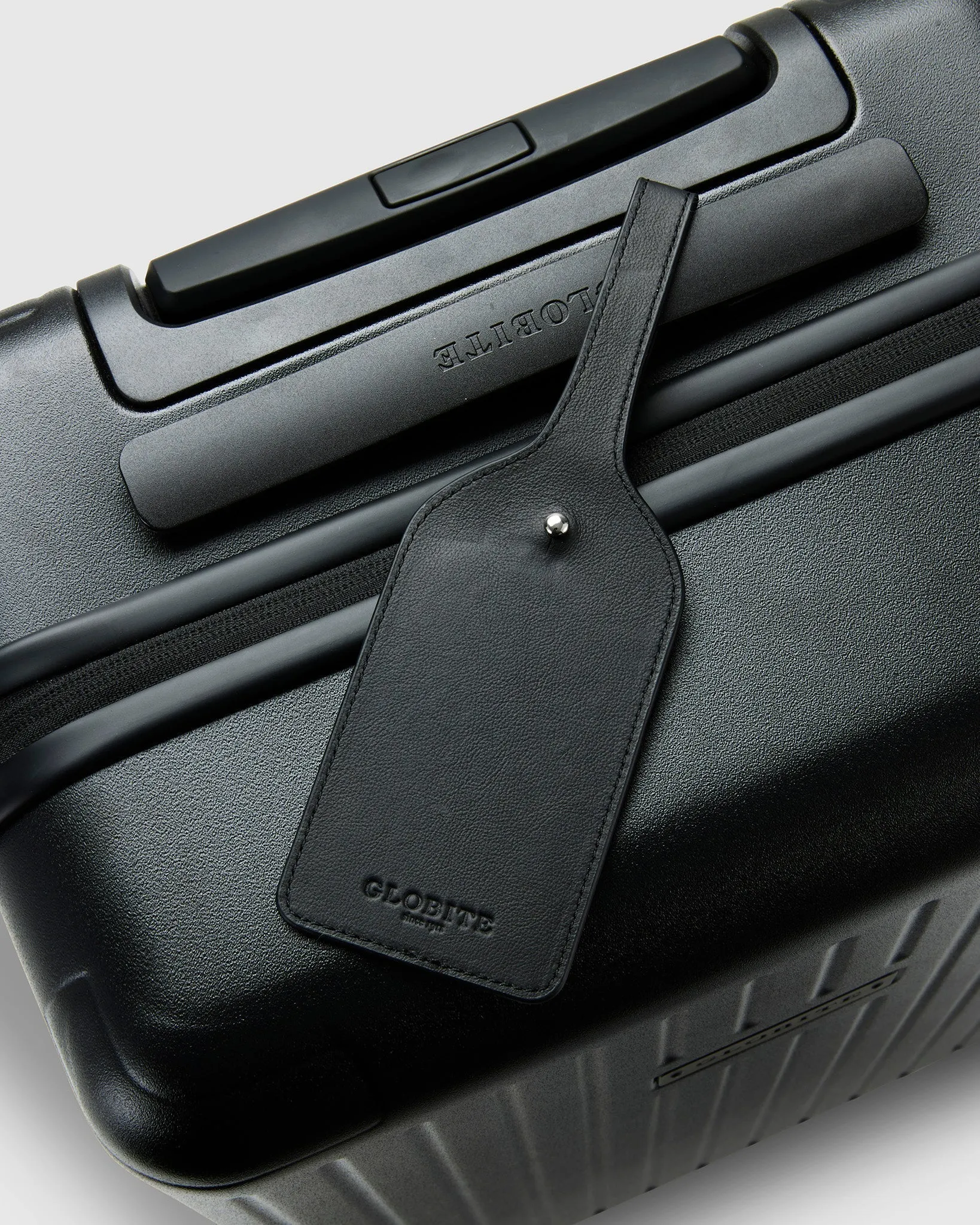 Leather Luggage Tag - Black