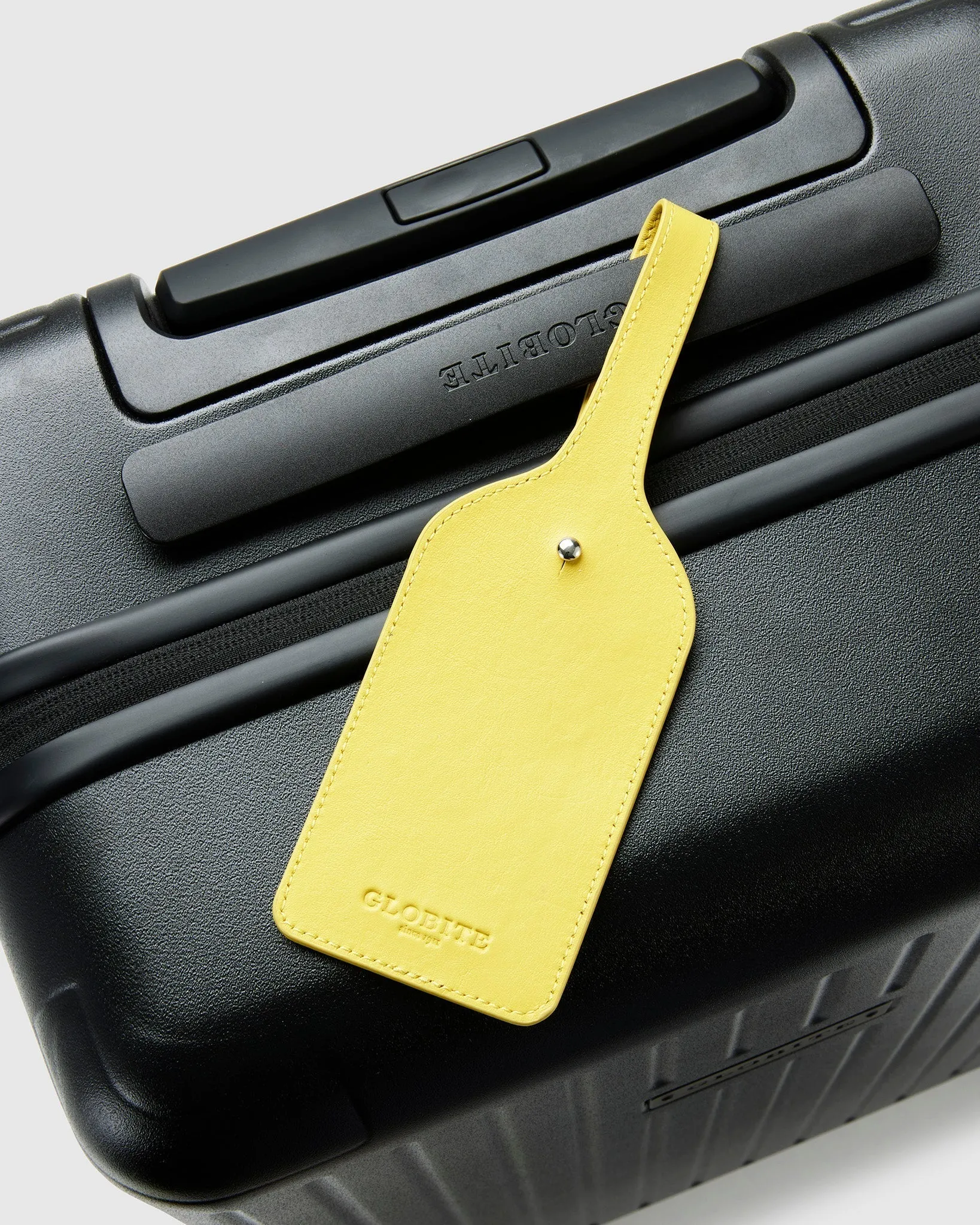 Leather Luggage Tag - Canary Yellow
