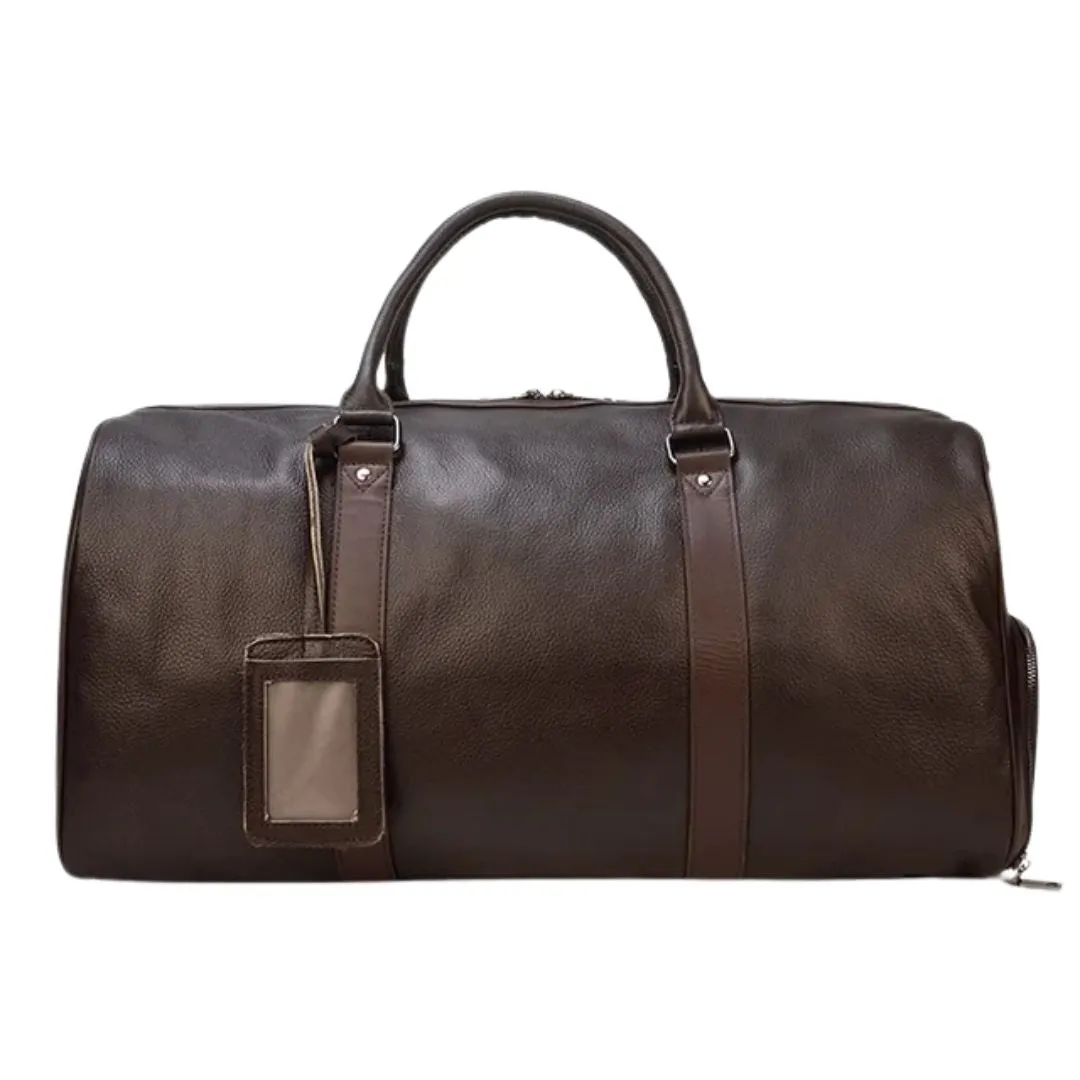 Luxury Leather Weekend Travel Bag